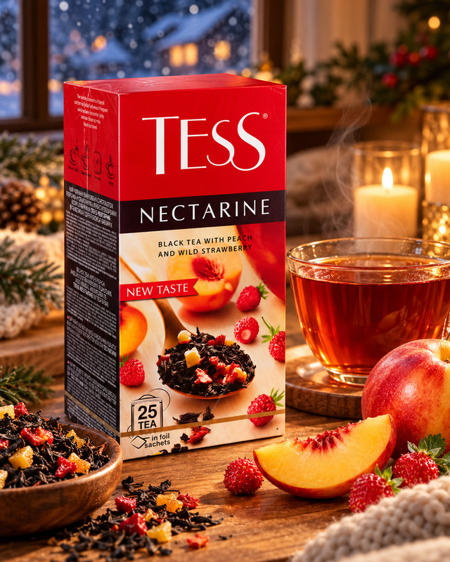 Чай чёрный "Нектарин", TESS, 37,5 г, 25 пакетиков