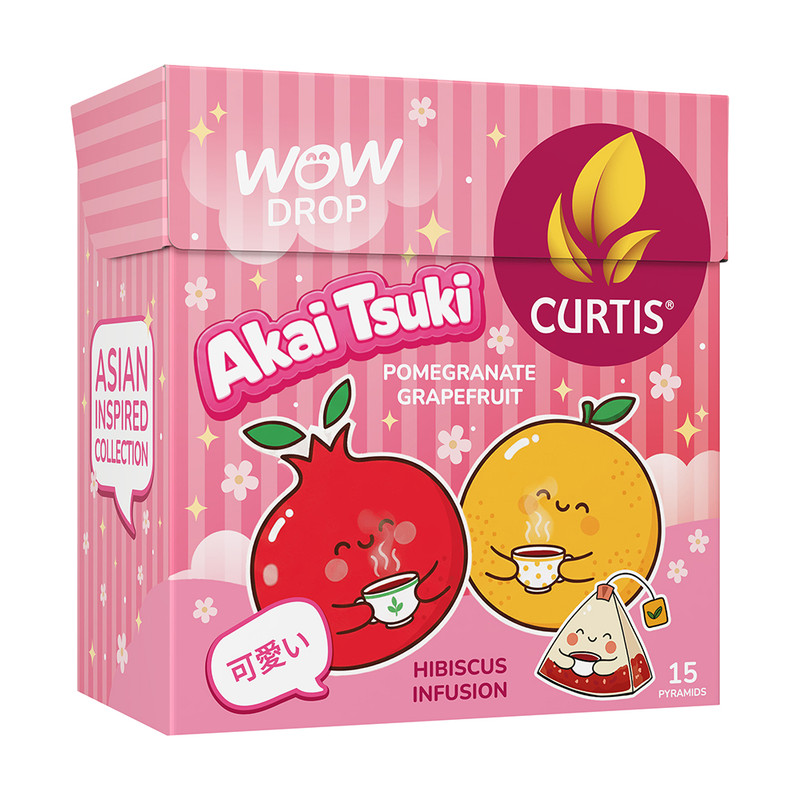 Чай "Wow Drop. Akai Tsuki", CURTIS, 15x1,5 г