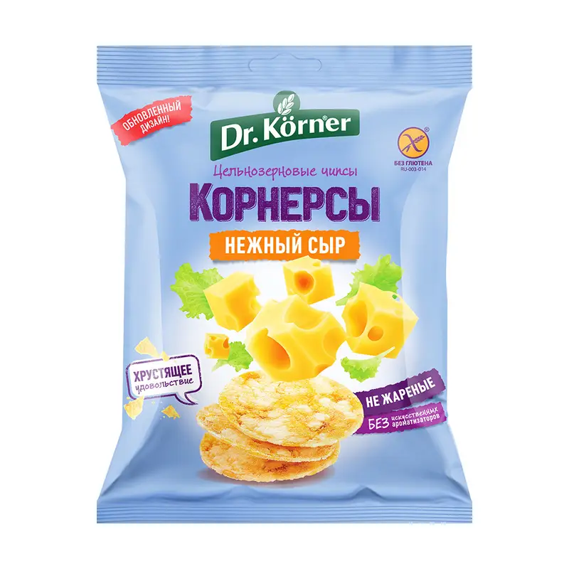 Чипсы цельнозерновые, Dr. Korner, 40 г