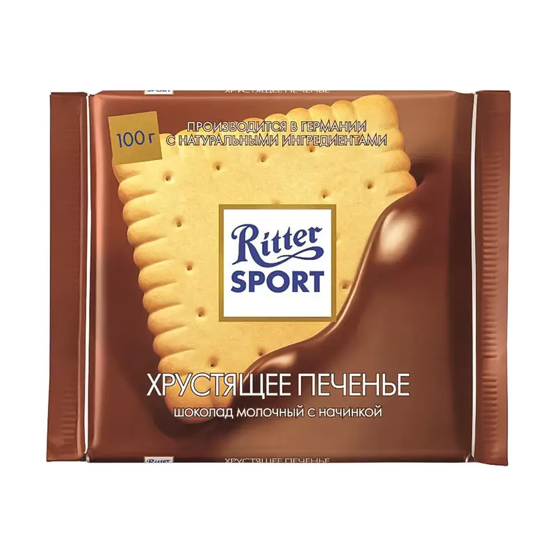 Шоколад, Ritter Sport, 100 г, в ассортименте
