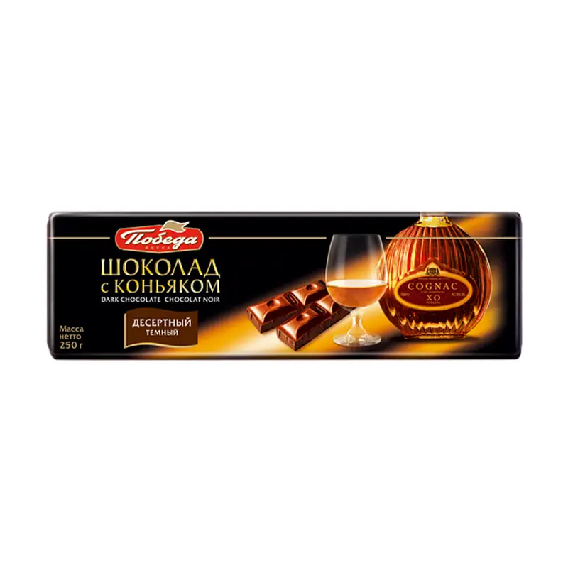 Тёмный шоколад "Десертный", Победа Вкуса, 250 г, в ассортименте