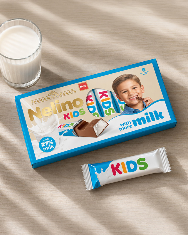 Piena šokolāde Nelino Kids, 100 g