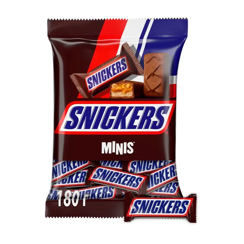Конфеты шоколадные "Minis", Snickers, 180 г