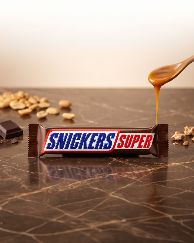 Шоколадный батончик "Super", Snickers, 80 г