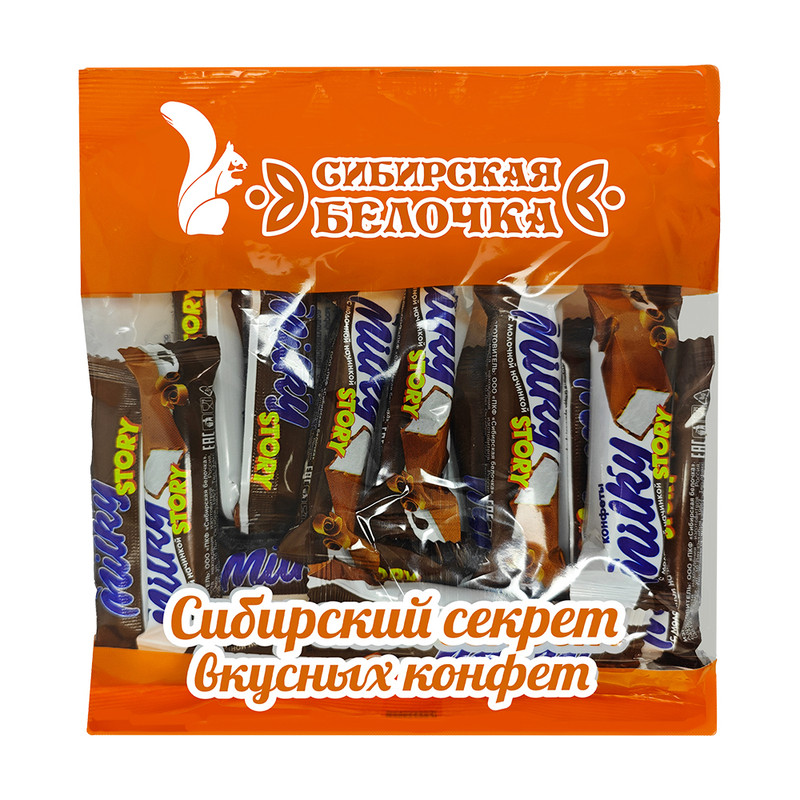 Конфеты "Мilky Story", Сибирская белочка, 200 г