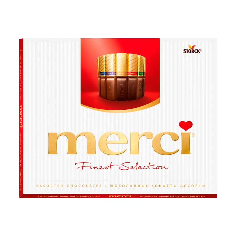 Набор шоколадных конфет "Merci", 250 г, в ассортименте