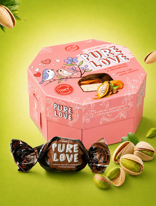 Конфеты "Pure Love", Konti, 150 г, в ассортименте
