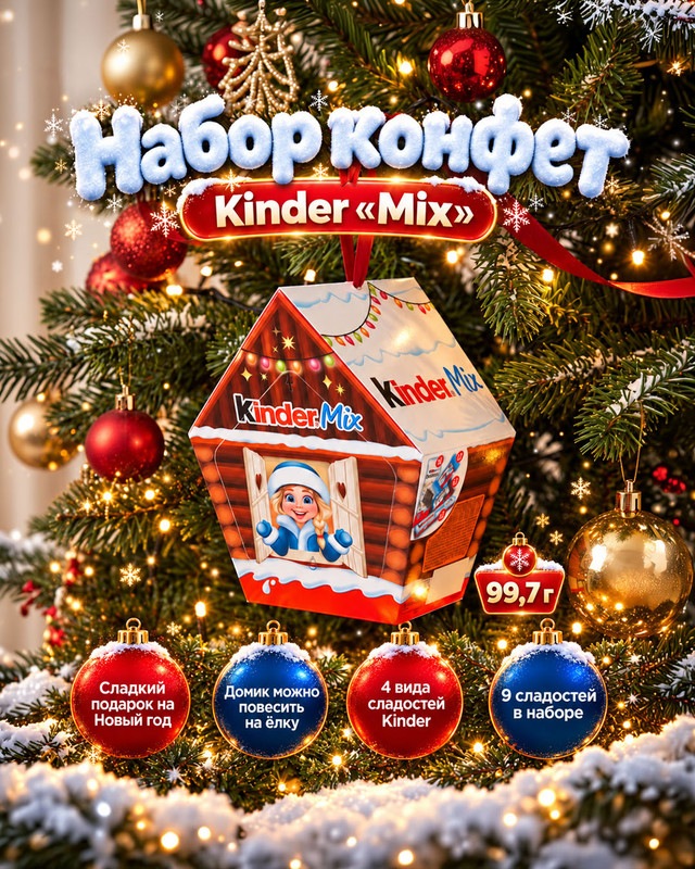 Набор конфет "Mix", Kinder, 99,7 г