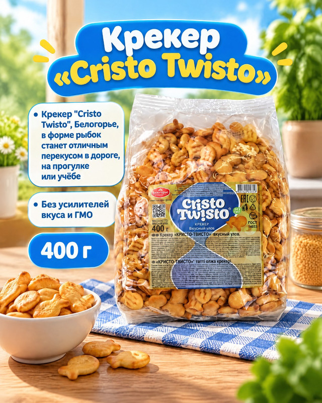 Крекер "Cristo Twisto", Белогорье, 400 г