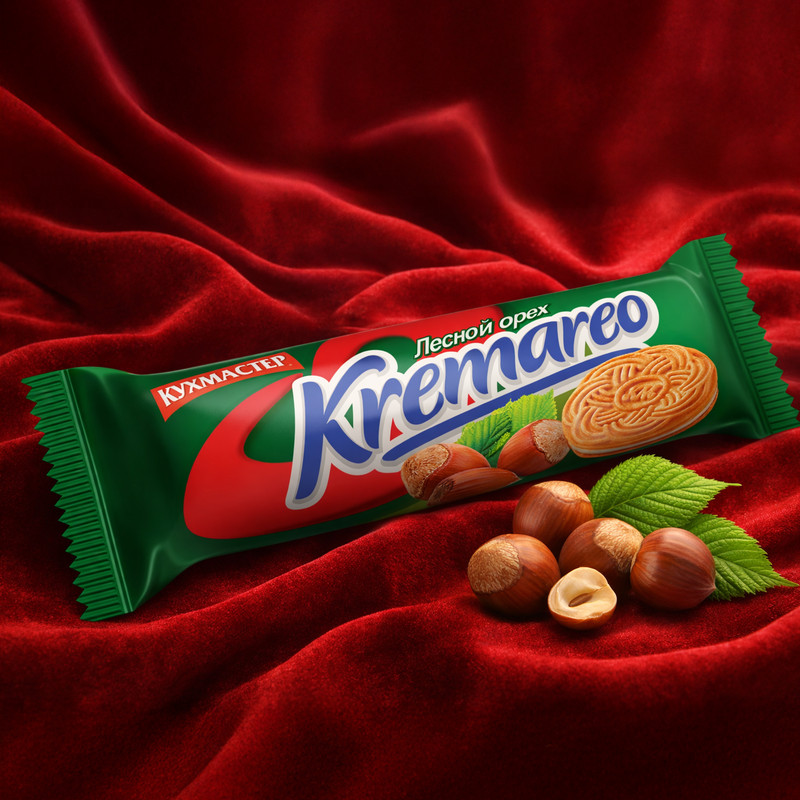Печенье сахарное "Kremareo", Кухмастер, 100 г, в ассортименте