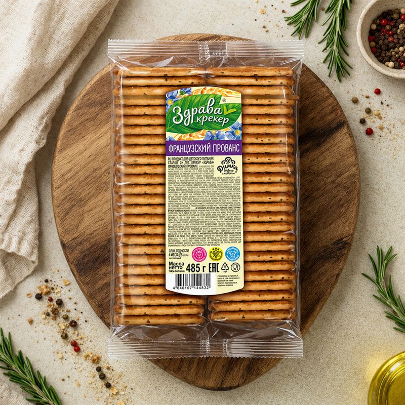 Крекер "Французский Прованс", Здрава, 485 г