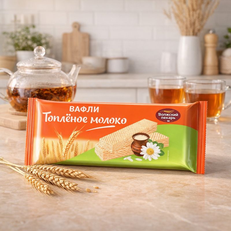 Вафли, Волжский пекарь, 400 г, в ассортименте