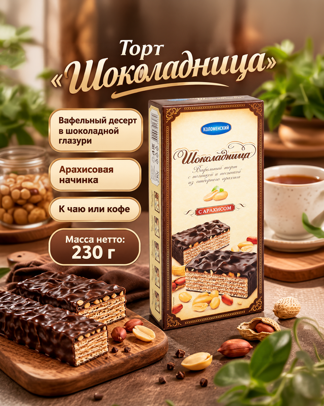 Торт "Шоколадница", Коломенское, 230 г