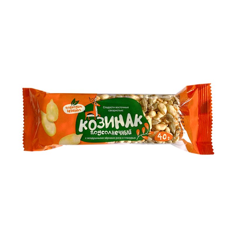 Козинак с воздушными зёрнами риса и глазурью, 30/40 г, в ассортименте