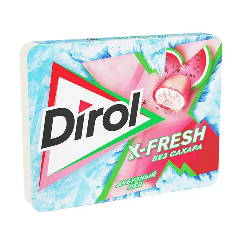 Жевательная резинка "X-Fresh", Dirol, арбузный лёд, без сахара, 16 г