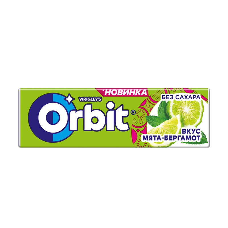 Жевательная резинка "Мята-бергамот", Orbit, 13,6 г