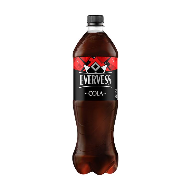 Сильногазированный напиток "COLA", EVERVESS, 1 л