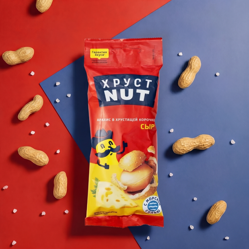 Арахис в хрустящей корочке, Хруст Nut, 80 г, в ассортименте
