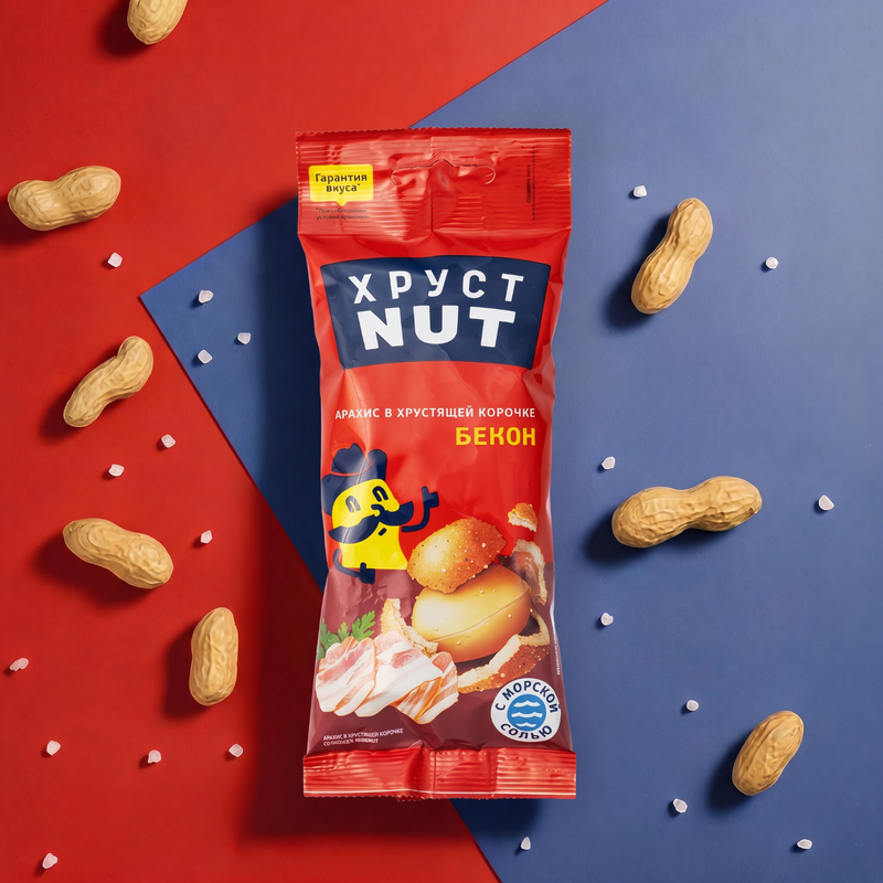 Арахис в хрустящей корочке, Хруст Nut, 80 г, в ассортименте