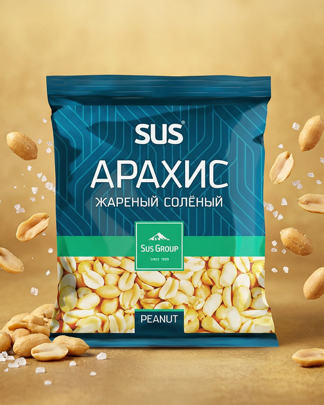 Арахис жареный солёный, SUS, 150 г
