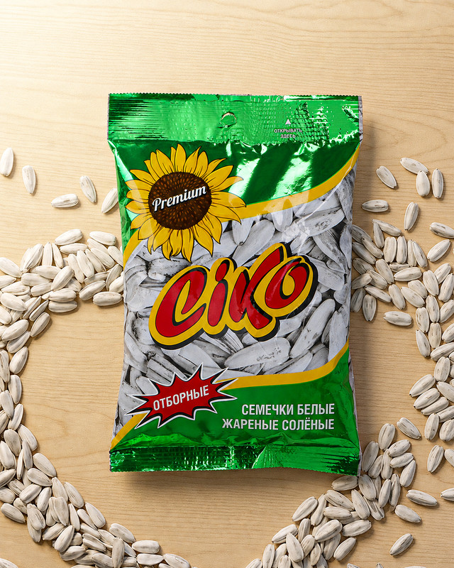 Семечки белые, CIKO, жареные, солёные, 175 г
