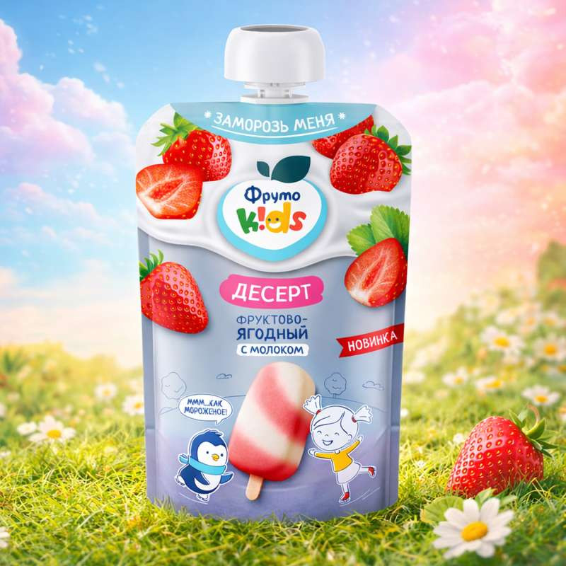 Фруктовый десерт, ФрутоKids, в ассортименте, 90 г