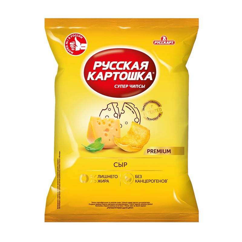 Чипсы, Русская картошка, 120 г, в ассортименте