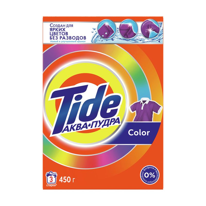 Стиральный порошок "Color", Tide, 450 г