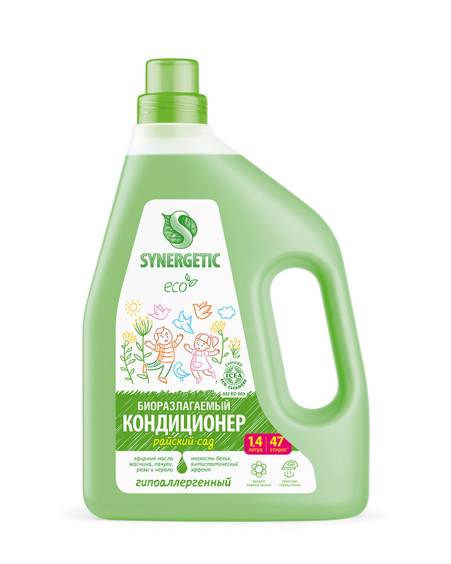 Кондиционер для белья, SYNERGETIC, 1,4 л, в ассортименте