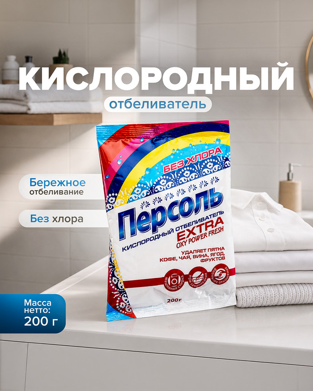 Кислородный отбеливатель "Персоль", 200 г