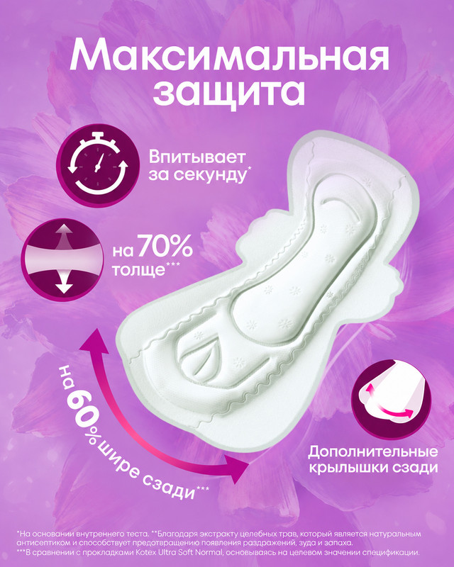 Прокладки "Maxi Protect", Kotex, 9 шт.