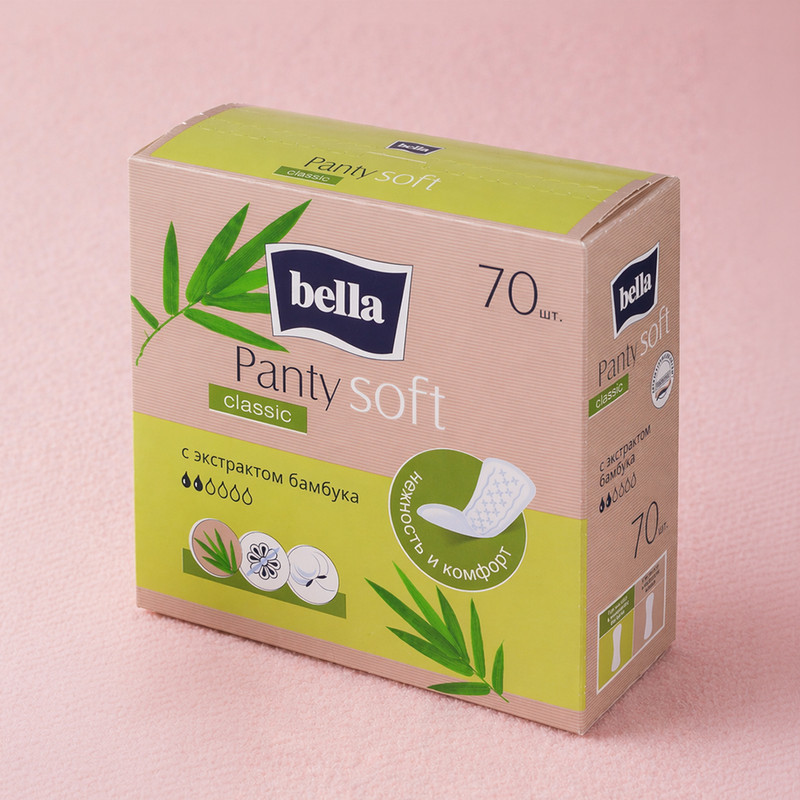 Ежедневные прокладки "Panty Soft", Bella, 60+10 шт., в ассортименте