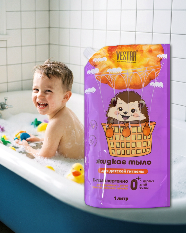 Мыло жидкое "Детское", VESTAR, 1 л, в ассортименте