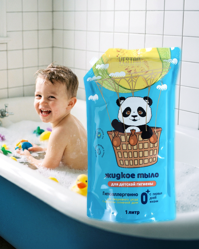 Мыло жидкое "Детское", VESTAR, 1 л, в ассортименте