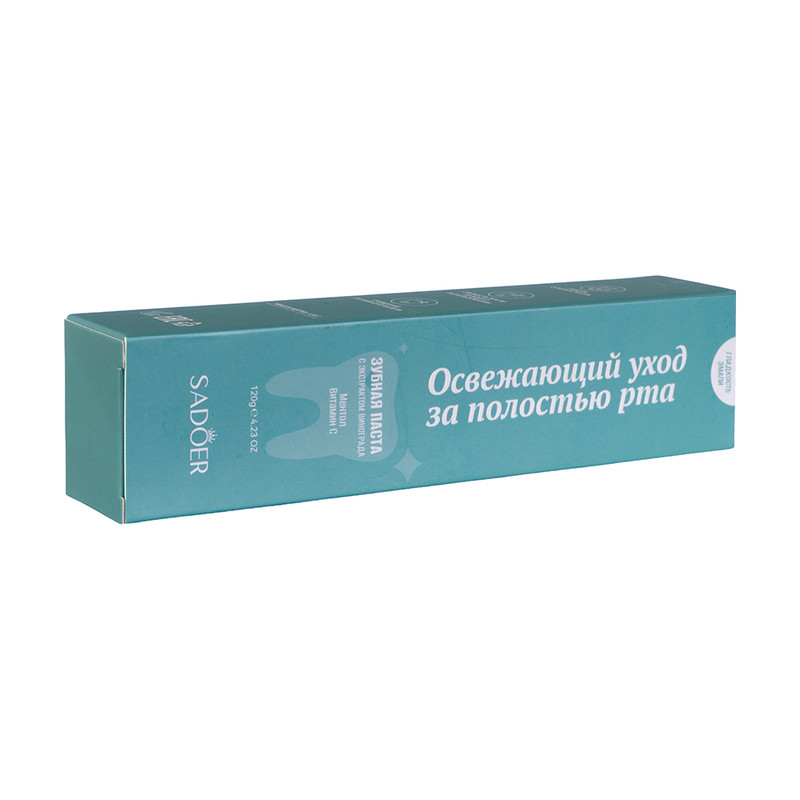 Зубная паста освежающая, SADOER, 120 г, в ассортименте