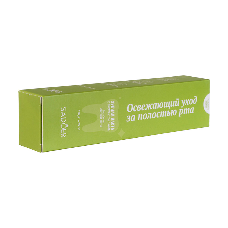 Зубная паста освежающая, SADOER, 120 г, в ассортименте