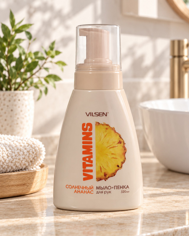 Мыло-пенка для рук "Vitamins", Vilsen, 320 мл, в ассортименте