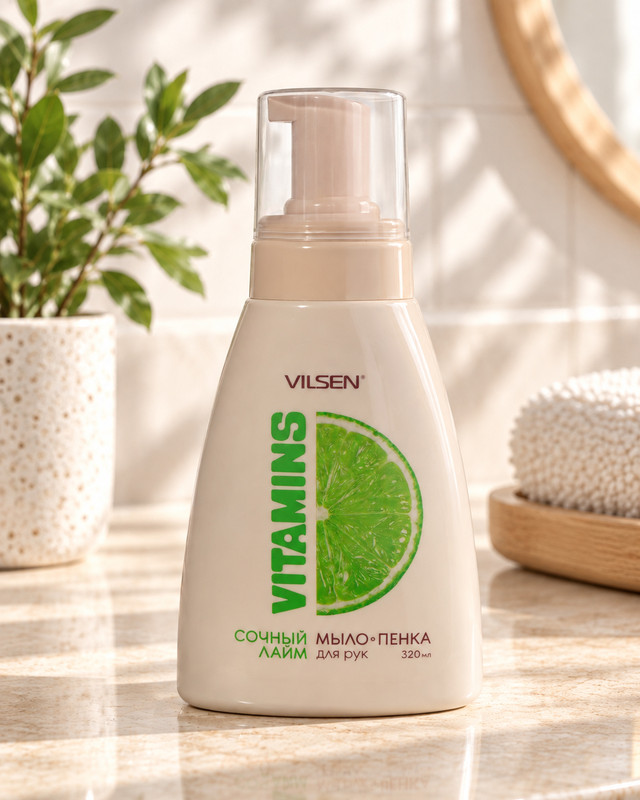 Мыло-пенка для рук "Vitamins", Vilsen, 320 мл, в ассортименте