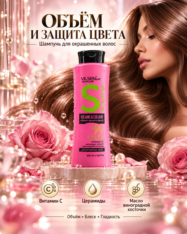 Шампунь, Vilsen prof Salon Care, 500 мл, в ассортименте