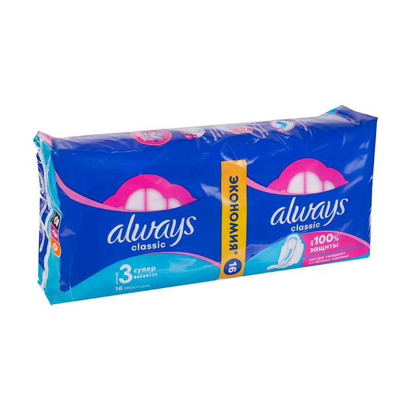 Прокладки "Classic Супер", ALWAYS, 16 шт.