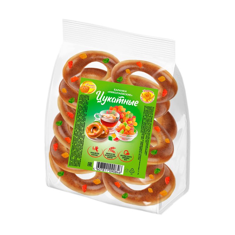 Баранки "Цукатные", Николаевские, 400 г