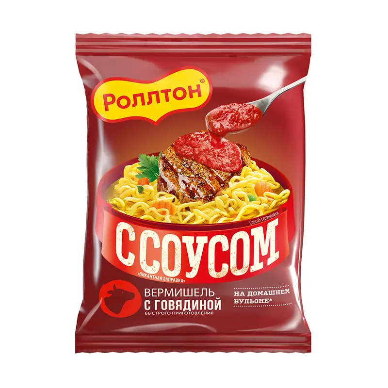 Вермишель быстрого приготовления, Роллтон, 65 г, в ассортименте