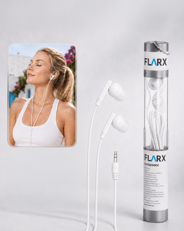 Наушники, FLARX, 115 см, в ассортименте