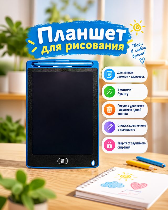 Планшет для рисования, FLARX, в ассортименте