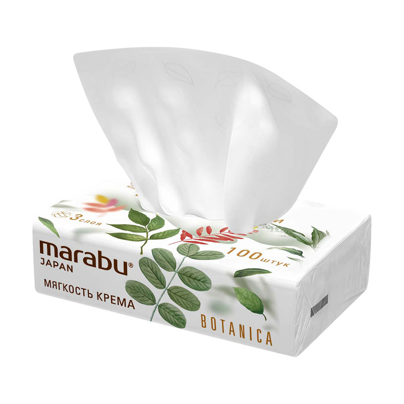 Салфетки бумажные, Marabu, с крем-эффектом, 3 слоя, 100 шт.