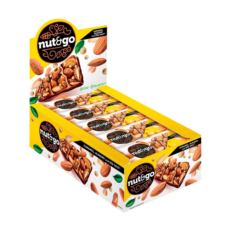 Батончик, Nut and Go, 34 г, в ассортименте