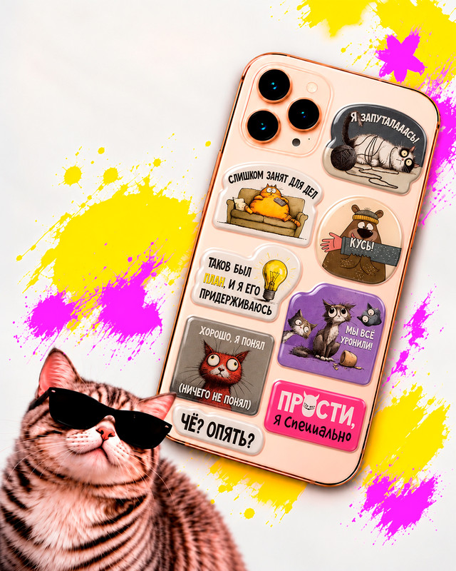 Набор 3D-стикеров, PrankBank, в ассортименте