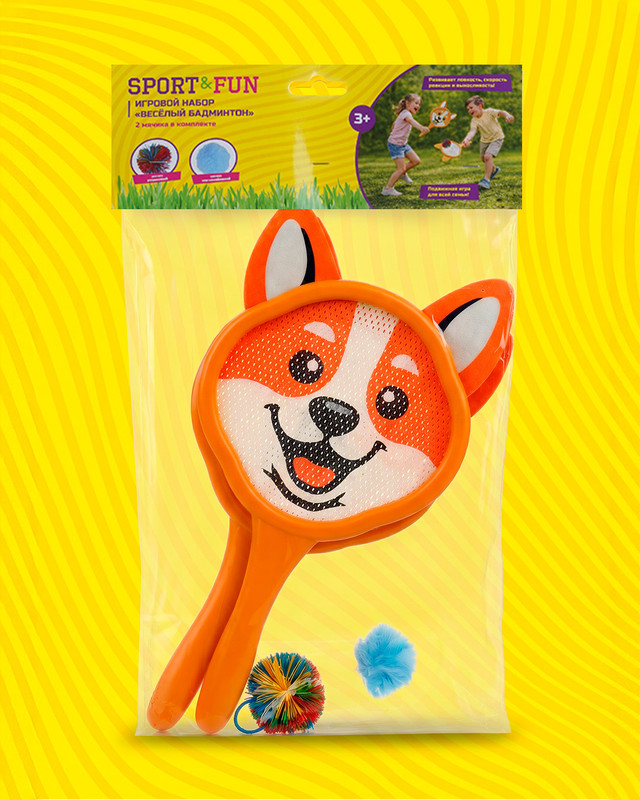Игровой набор "Весёлый бадминтон", Sport&Fun, в ассортименте