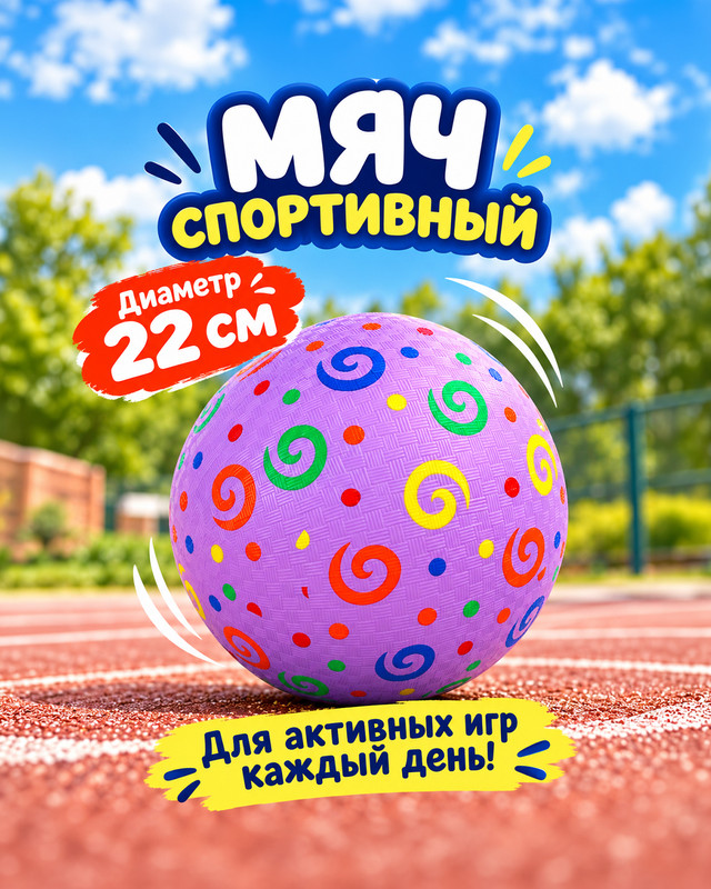 Мяч спортивный, Sport&Fun, в ассортименте