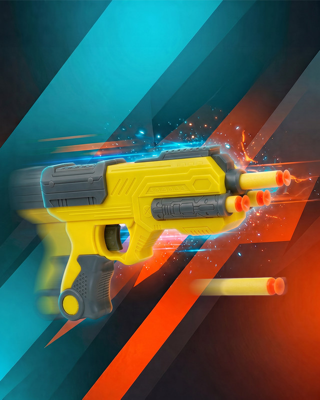Игровой набор "Пистолет с патронами", Play the Game, в ассортименте